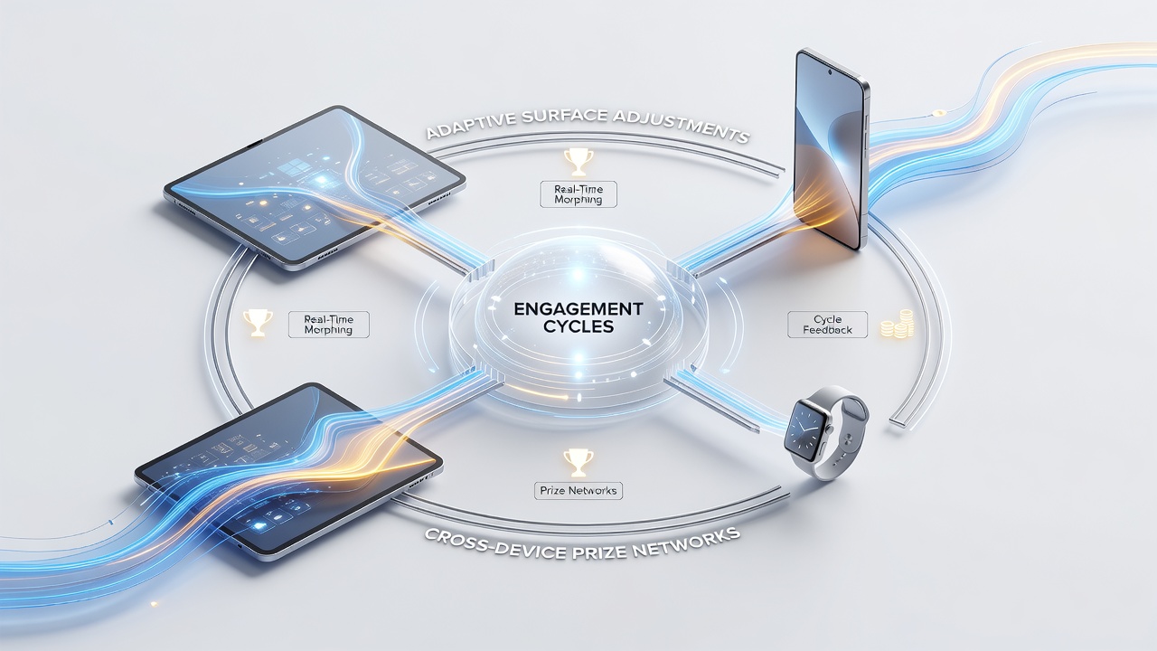 Analyse von Engagement-Zyklen mit Fokus auf adaptive Anpassungen und Geräteübergänge in Preisnetzwerken