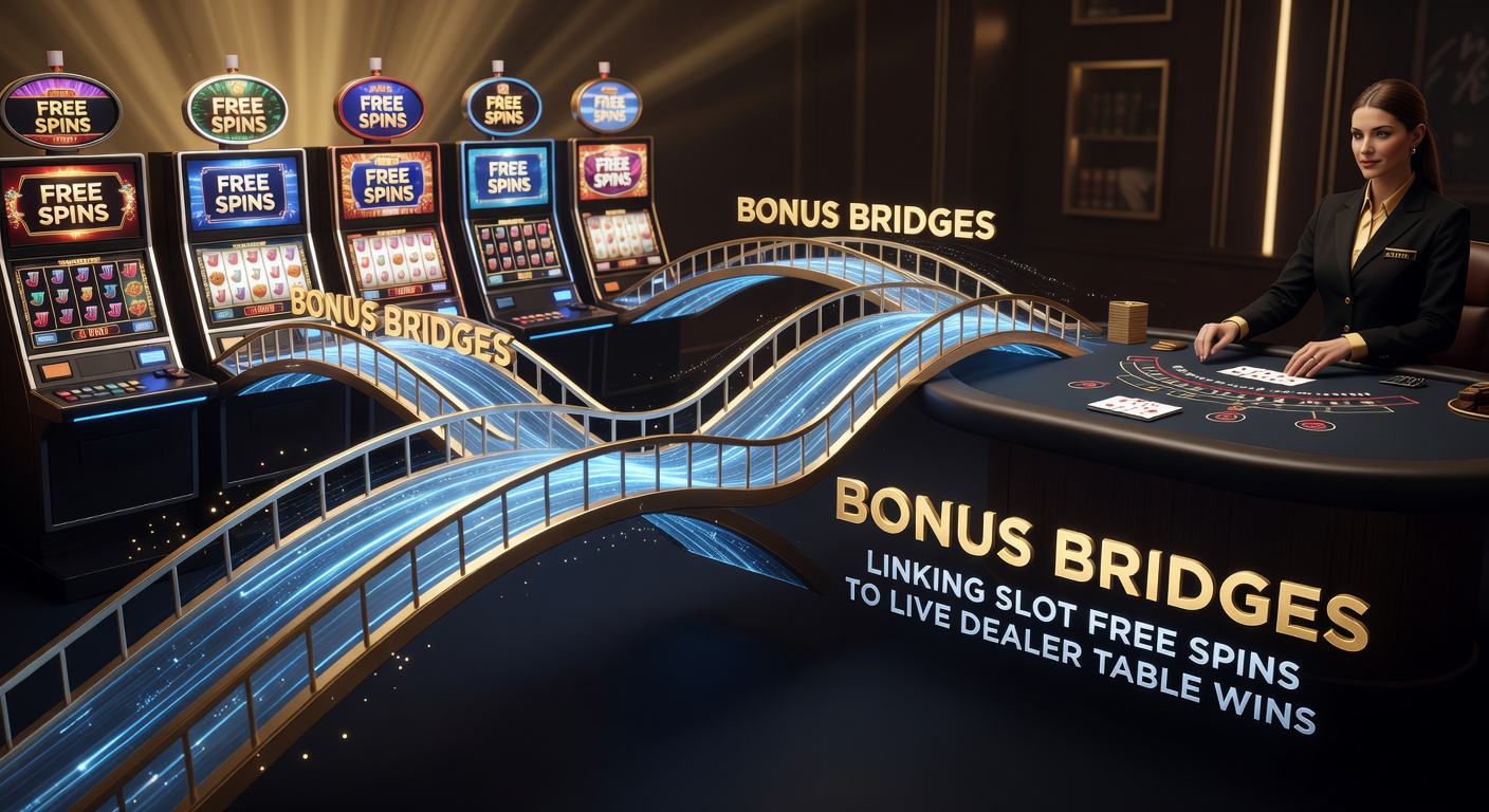 Screenshot eines Live-Dealer-Tisches mit integrierten Slot-Bonus-Elementen, darunter Free-Spin-Übertragung und Gewinn-Tracker