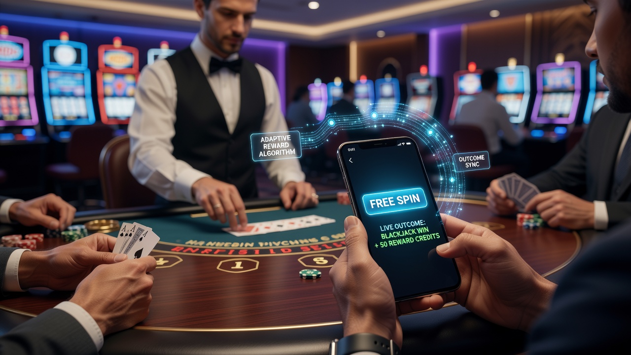 Visualisierung von Datenflüssen zwischen Free-Spin- und Live-Tischspiel-Modulen in mobilen Belohnungssystemen